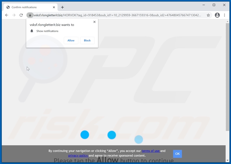rlongletterit[.]biz pop-up redirects