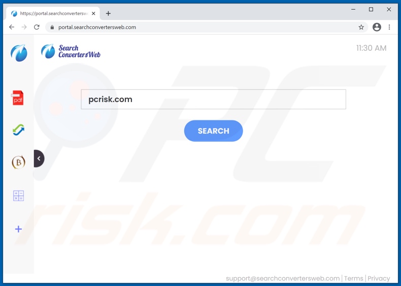 searchconvertersweb.com browser hijacker