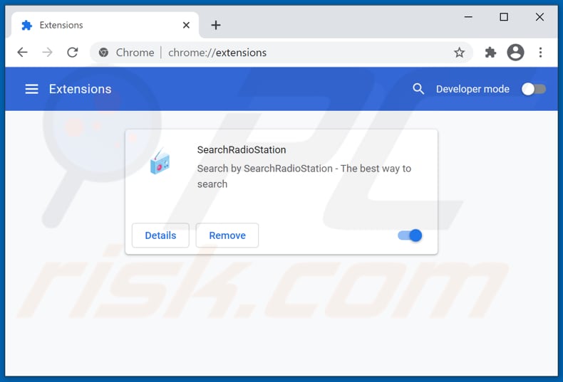 Removing searchradiostation.com related Google Chrome extensions
