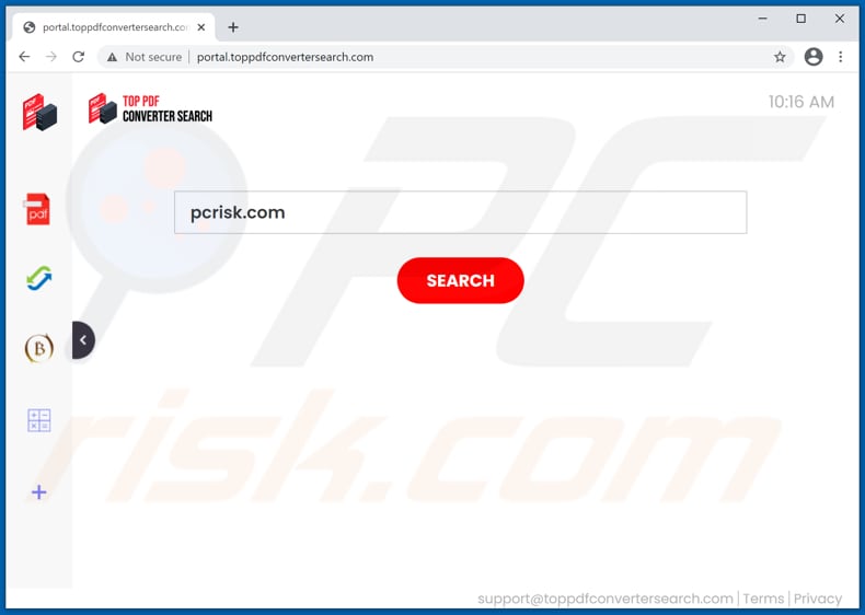 toppdfconvertersearch.com browser hijacker