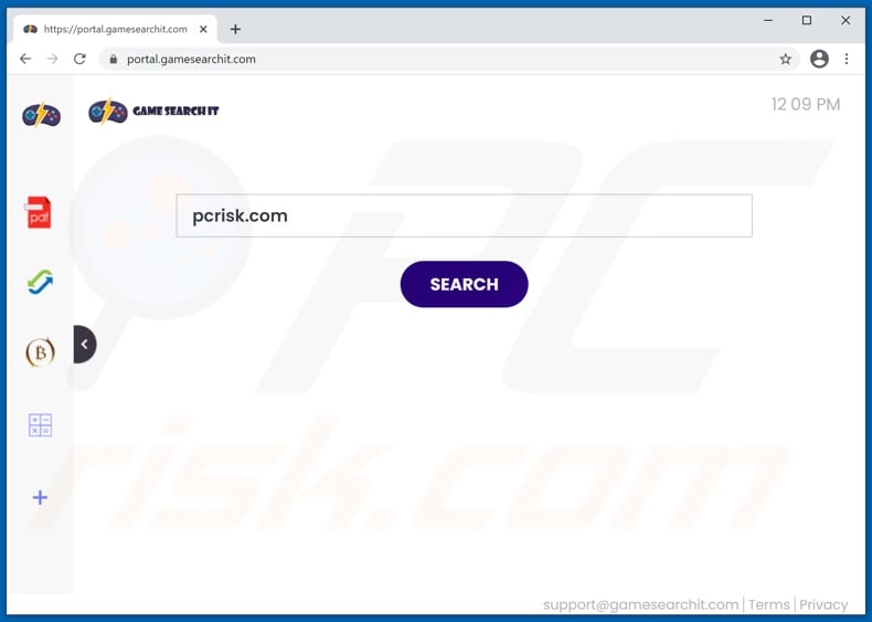 gamesearchit.com browser hijacker