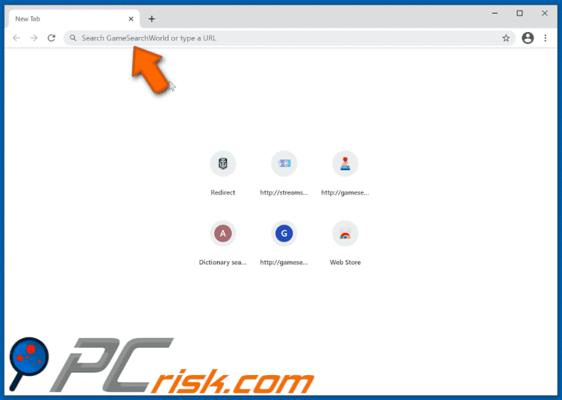 gamesearchworld browser hijacker gamesearchworld.com shows searchlee results