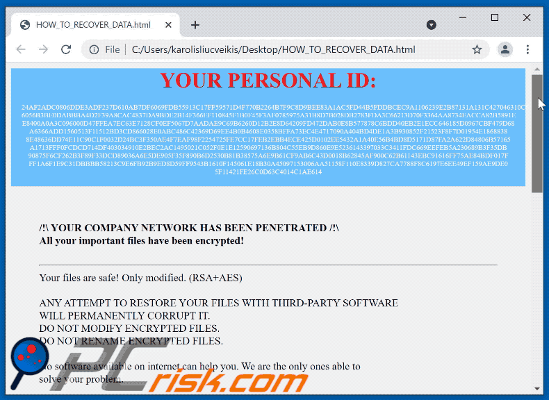 L16 ransomware note GIF (HOW_TO_RECOVER_DATA.html)