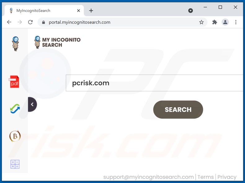myincognitosearch.com browser hijacker