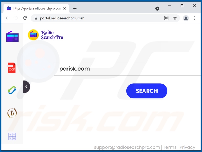 radiosearchpro.com browser hijacker