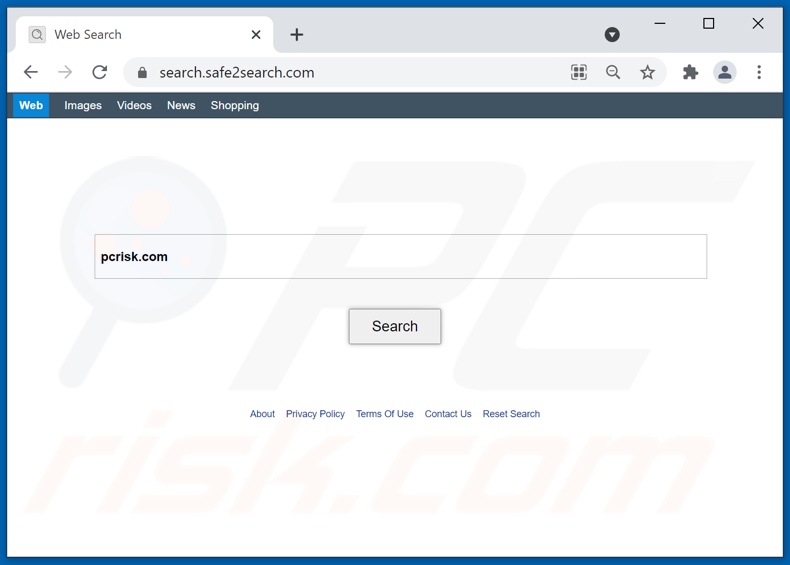 search.safe2search.com browser hijacker