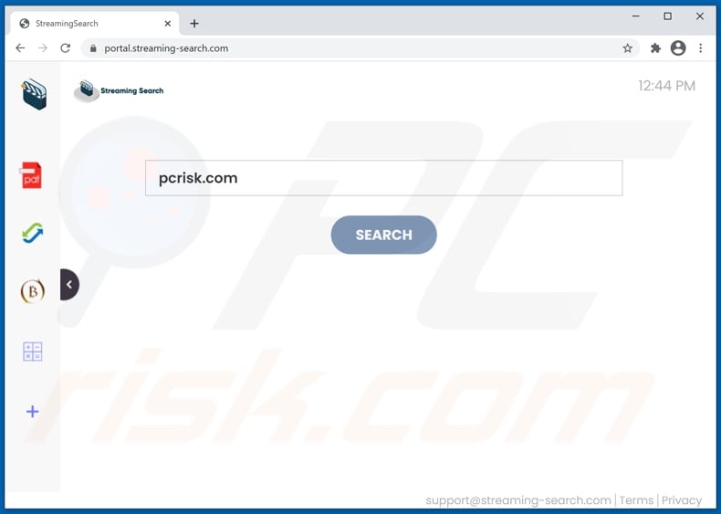 streaming-search.com browser hijacker