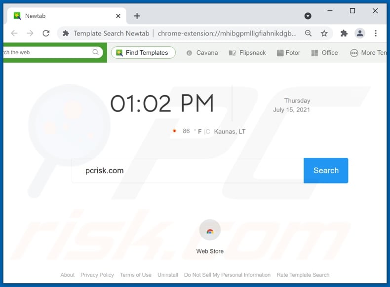 templatesearch-site.com browser hijacker