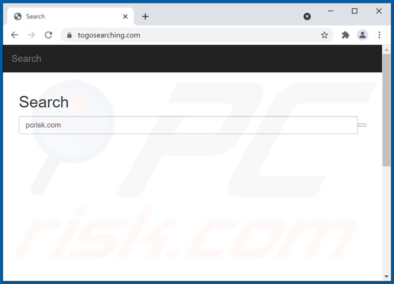 togosearching.com browser hijacker