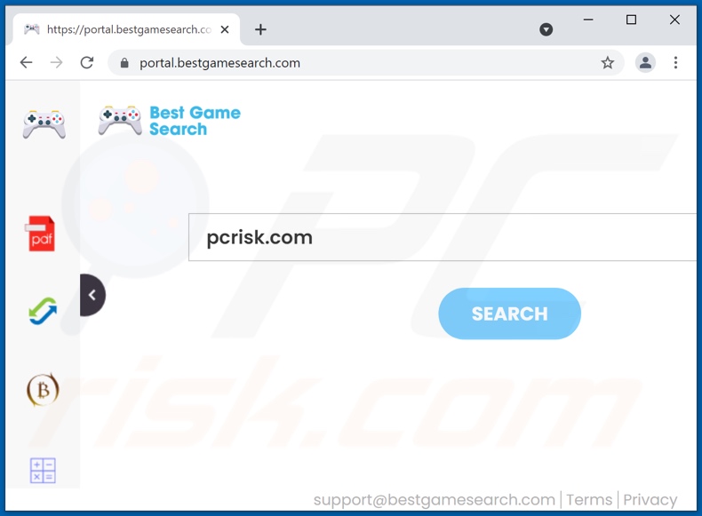 bestgamesearch.com browser hijacker