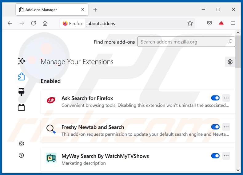 Removing bestpdfconvertersearch.com related Mozilla Firefox extensions