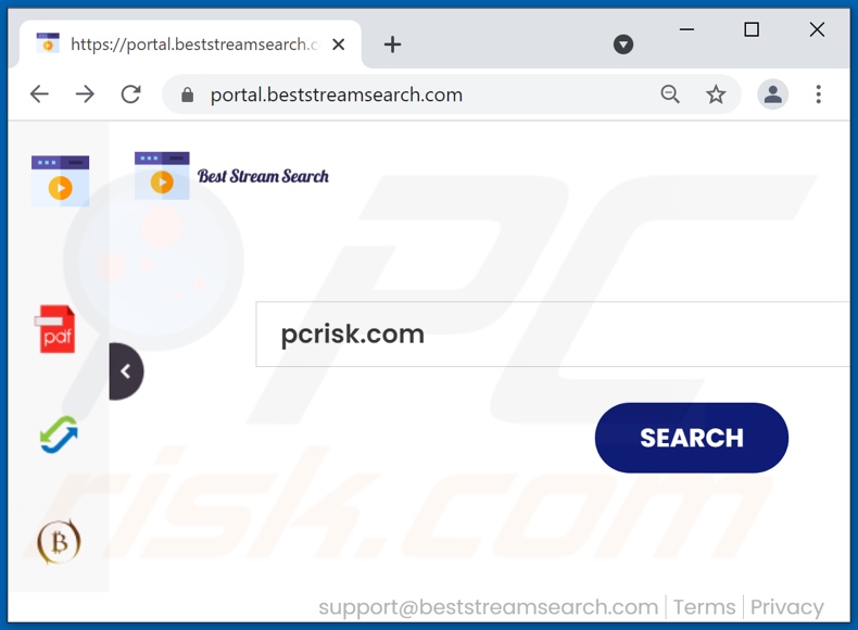 beststreamsearch.com browser hijacker