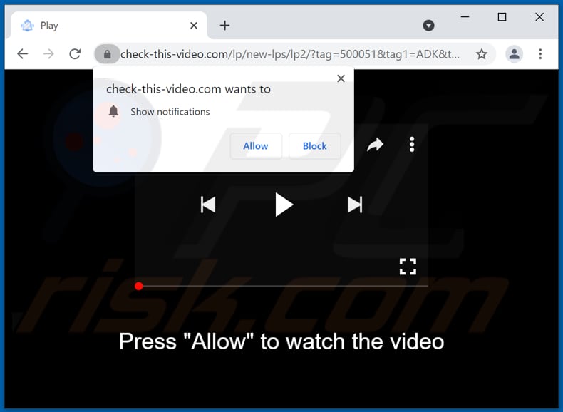 check-this-video[.]com pop-up redirects