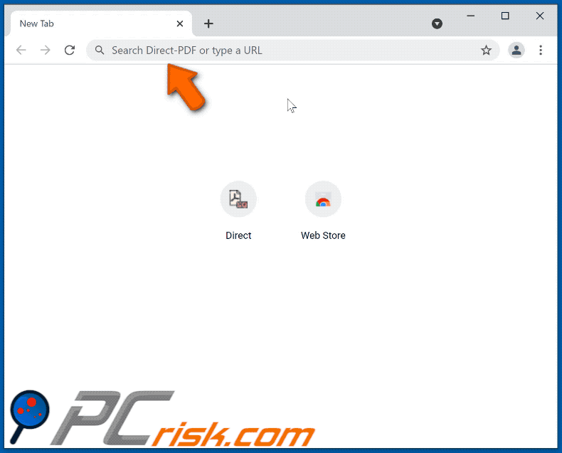 Direct-PDF browser hijacker redirecting to nearbyme.io (GIF)