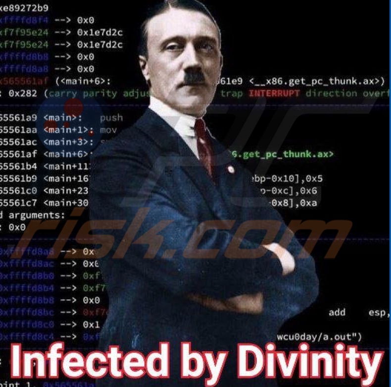 Divinity ransomware wallpaper
