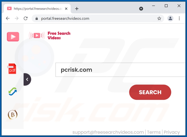 freesearchvideos.com browser hijacker