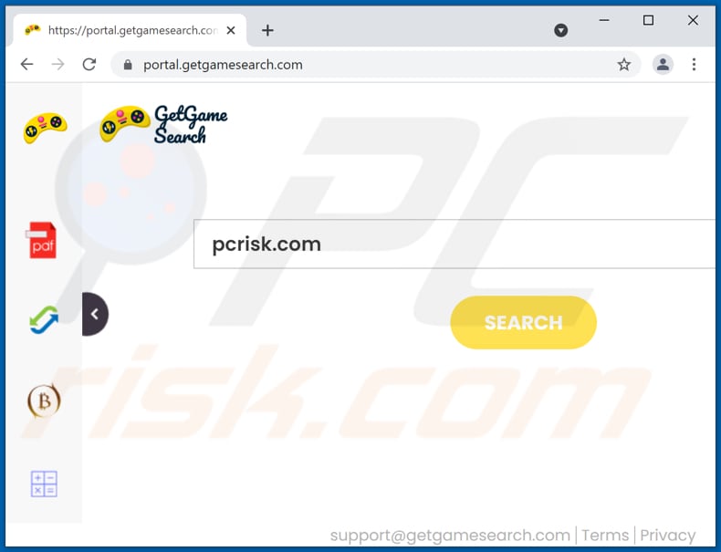 getgamesearch.com browser hijacker