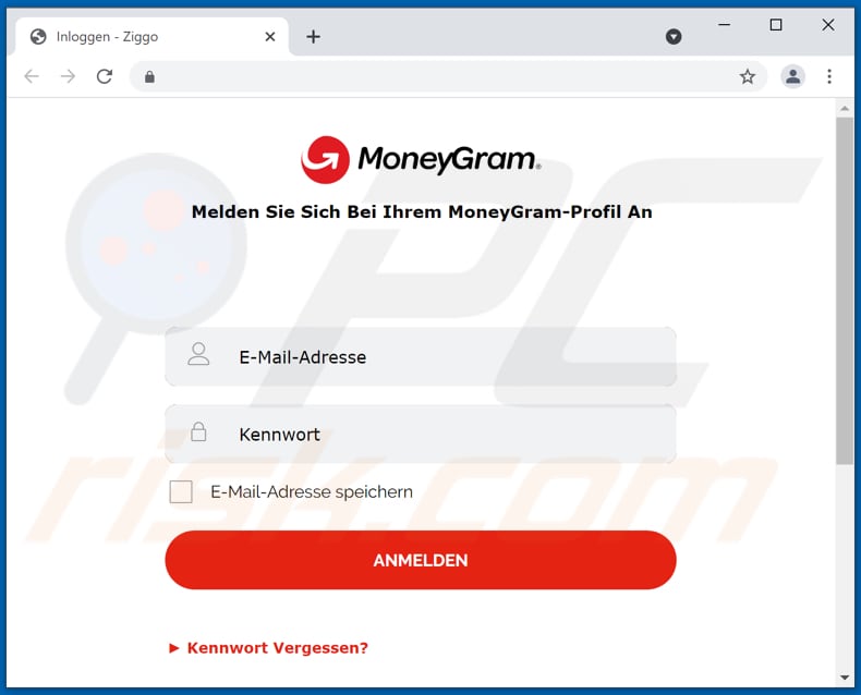 moneygram email scam fake moneygram website