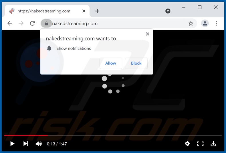 nakedstreaming[.]com pop-up redirects