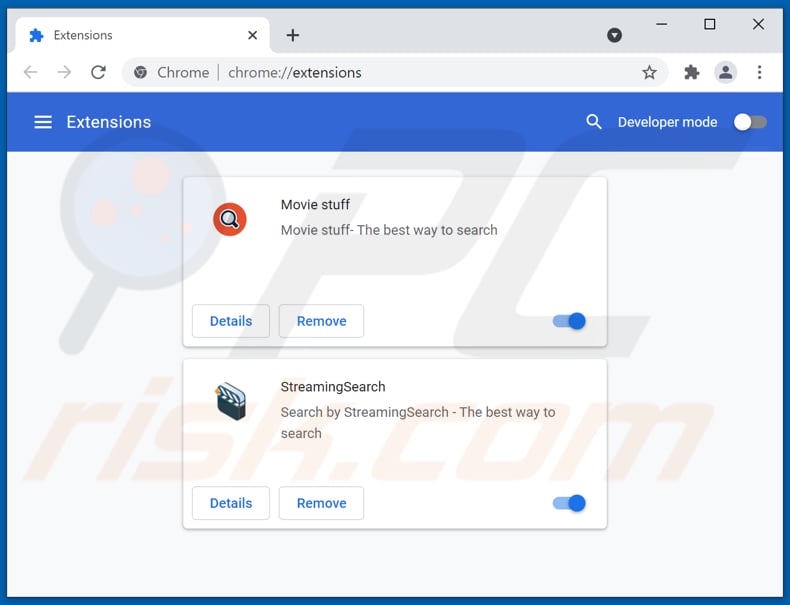 Removing NewProduct ads from Google Chrome step 2