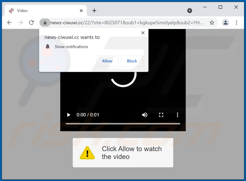 news-ciwuwi[.]cc pop-up redirects