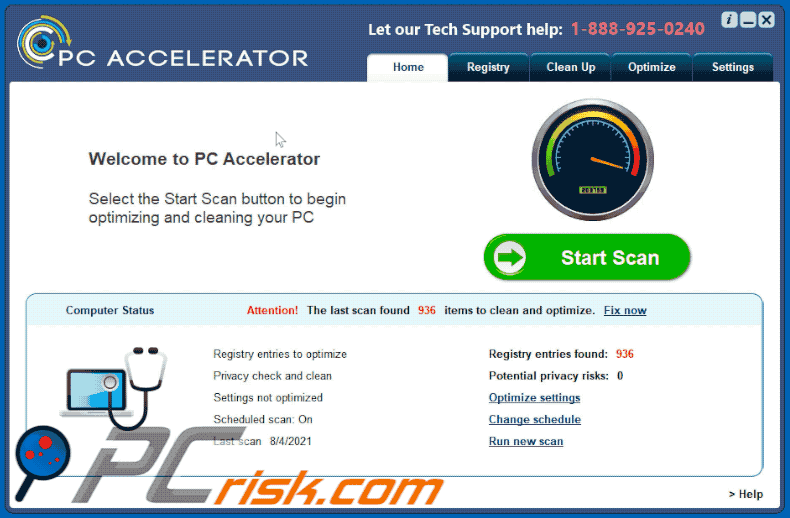 PC Accelerator unwanted application appearance