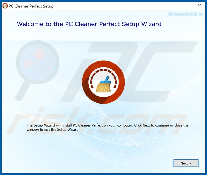 PC Cleaner Perfect PUA installation setup