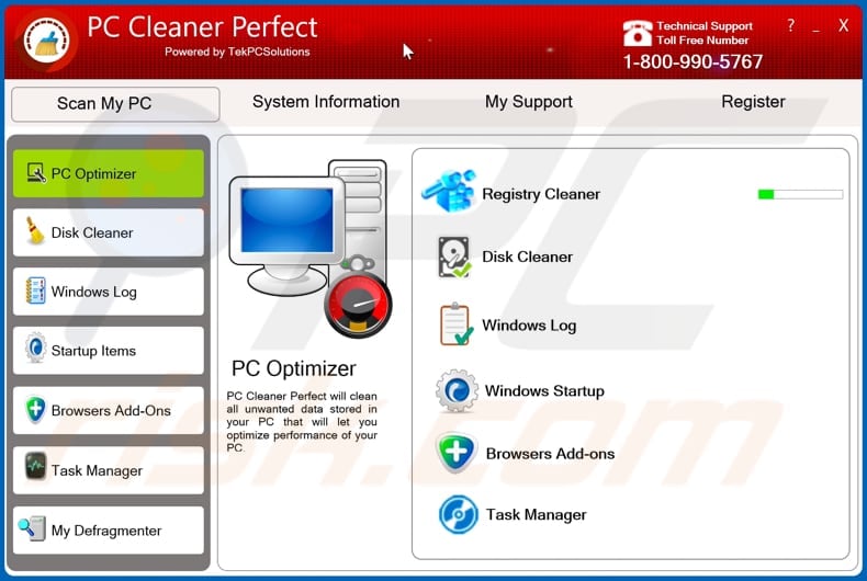 PC Cleaner Perfect unwanted application