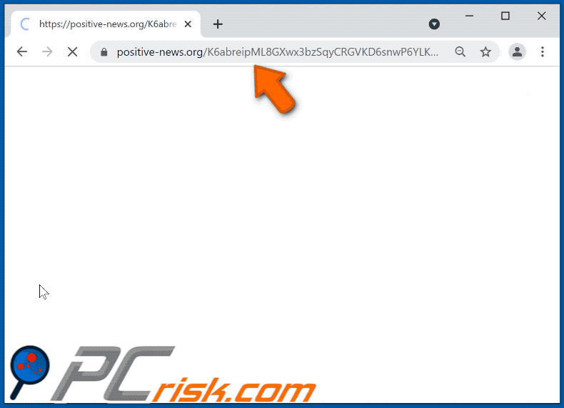 positive-news[.]org website appearance (GIF)