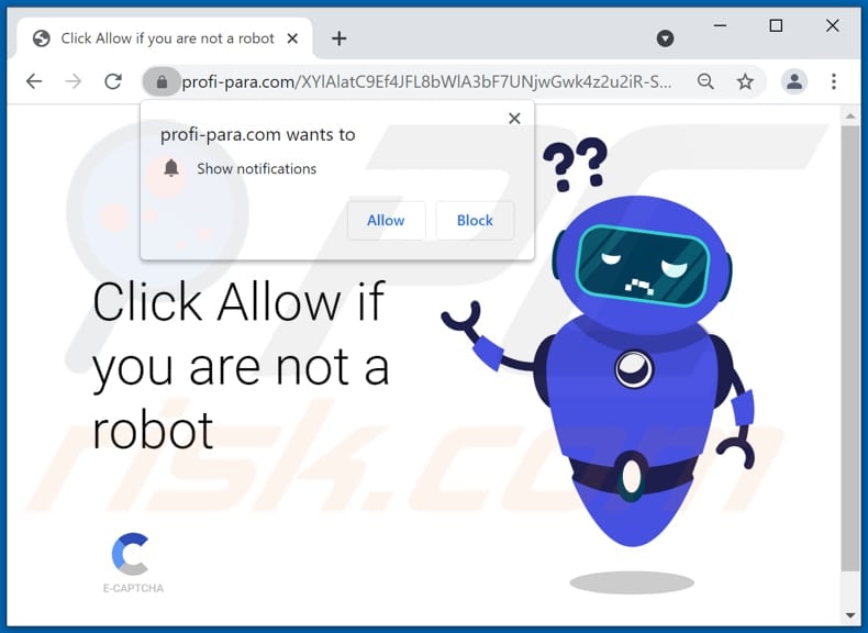 profi-para[.]com pop-up redirects