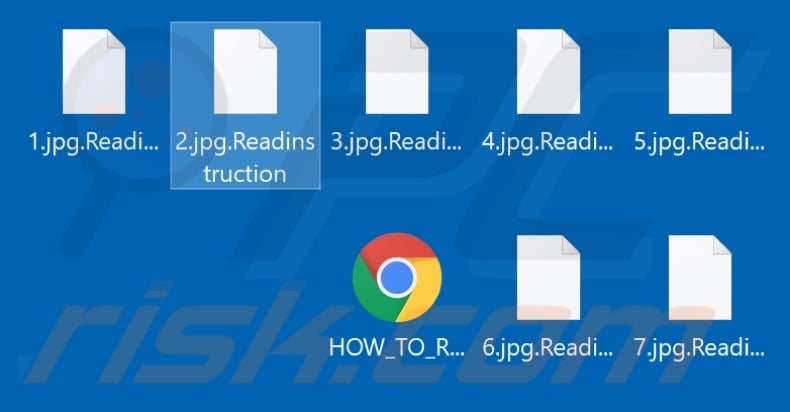 Files encrypted by ReadInstruction ransomware (.Readinstruction extension)