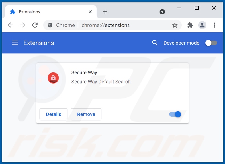 Removing search.secureway.club related Google Chrome extensions