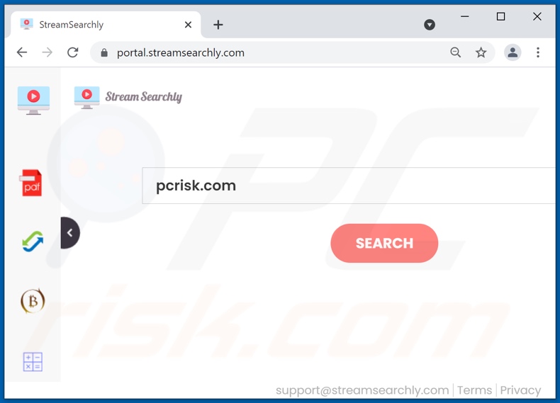 streamsearchly.com browser hijacker