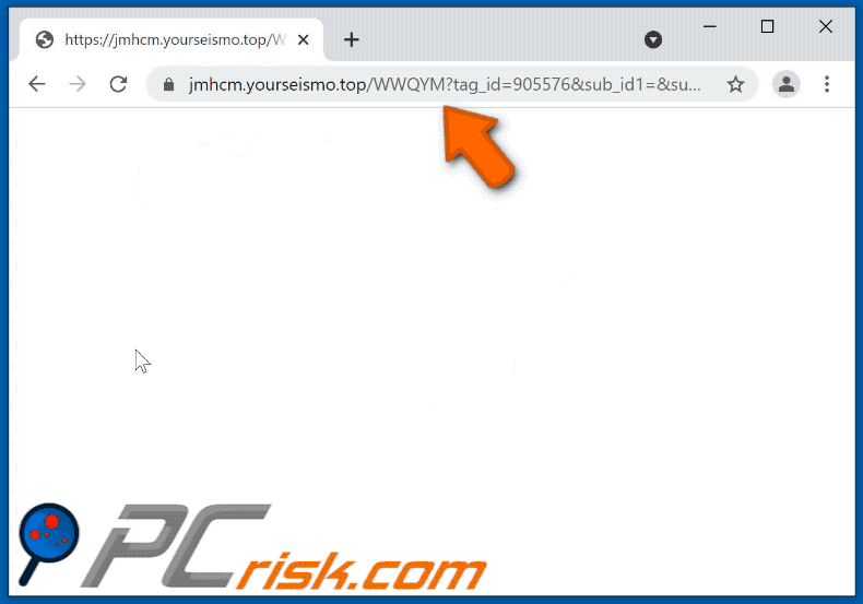 yourseismo[.]top website appearance (GIF)