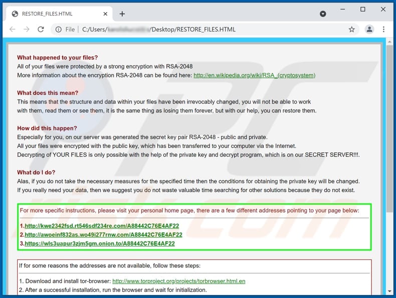abc cryptowall ransomware restore files html file