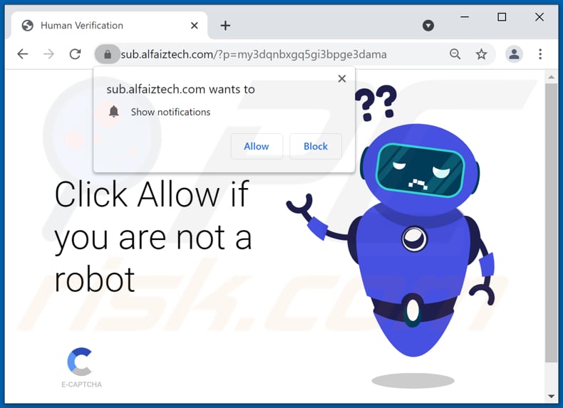 alfaiztech[.]com pop-up redirects