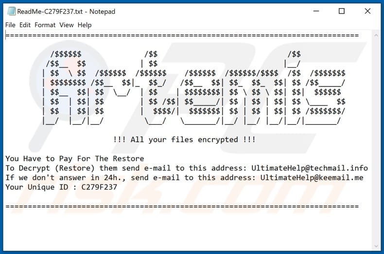 Artemis decrypt instructions (ReadMe-[victim's_ID].txt)