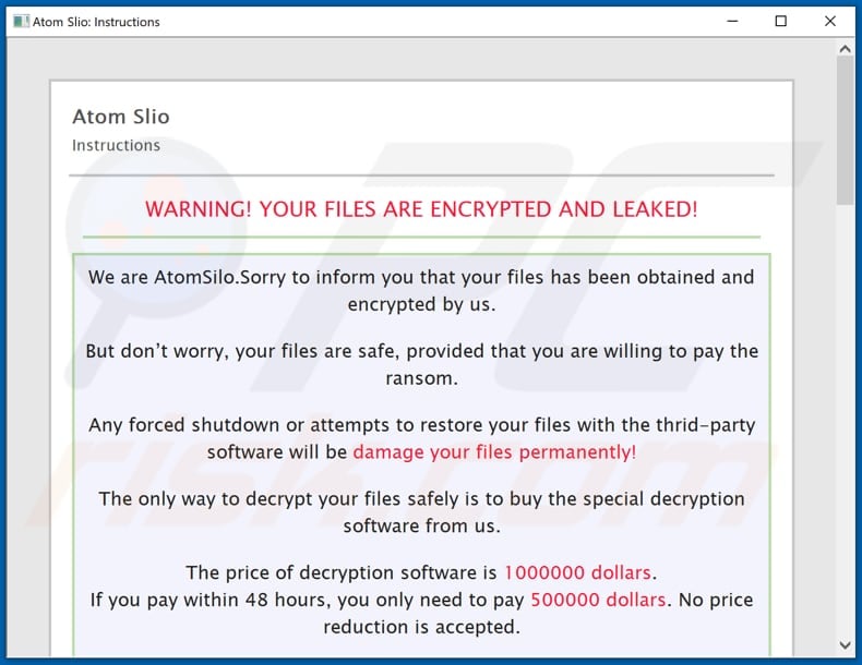 AtomSilo decrypt instructions (README-FILE-#COMPUTER-NAME#-#CREATION-TIME#.hta)