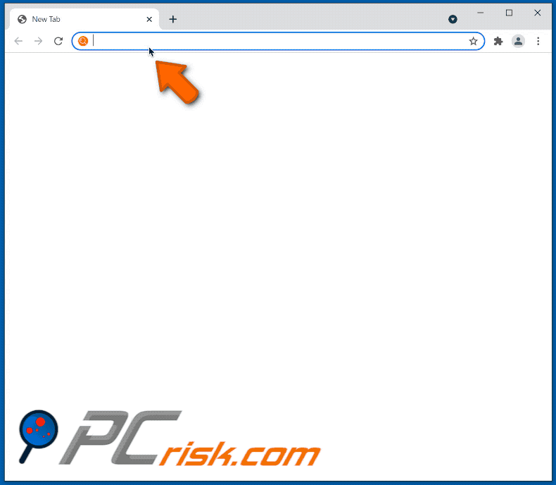 Browser hijacker redirecting to search1.me (GIF)