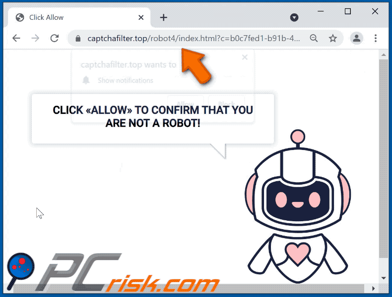 captchafilter[.]top website appearance (GIF)