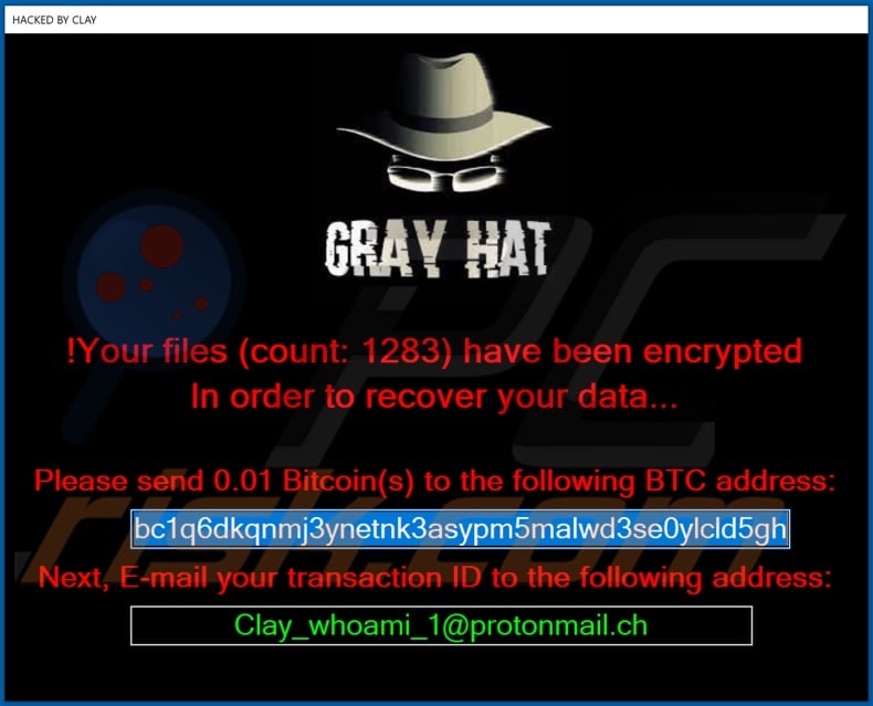 Clay (Gray Hat) decrypt instructions (pop-up)