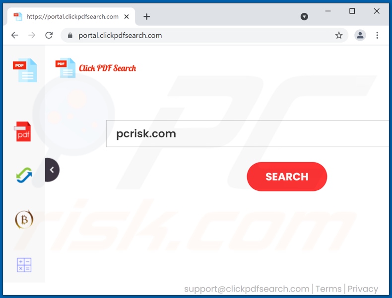 clickpdfsearch.com browser hijacker