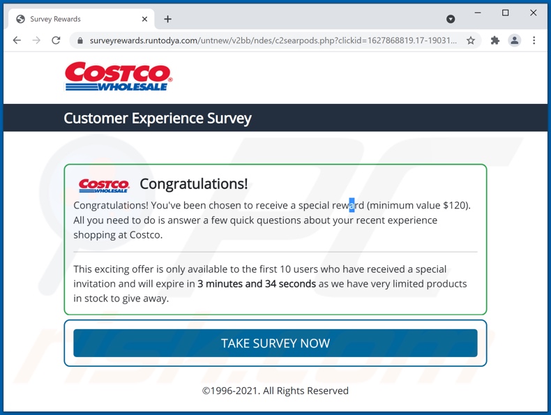 Customer Experience Survey scam another variant