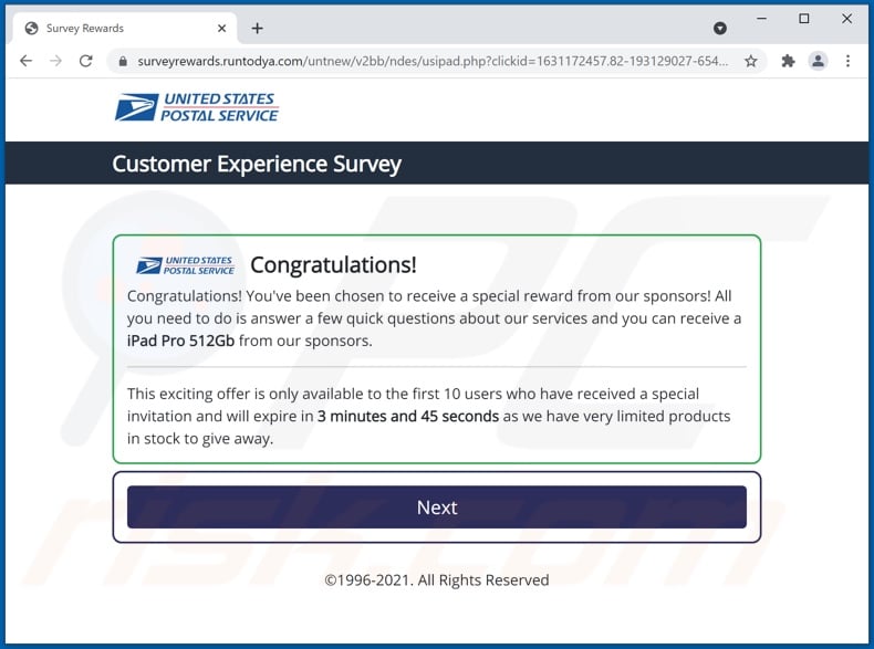 Customer Experience Survey scam