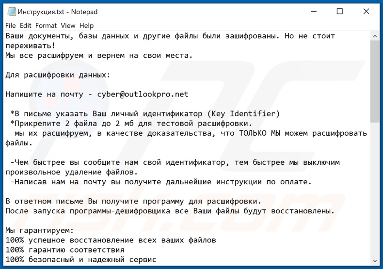 Cyber decrypt instructions (Инструкция.txt)