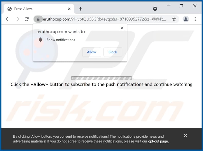 eruthoxup[.]com pop-up redirects