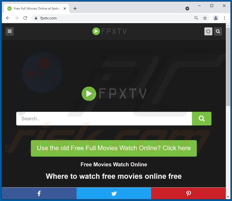 fpxtv[.]com pop-up redirects