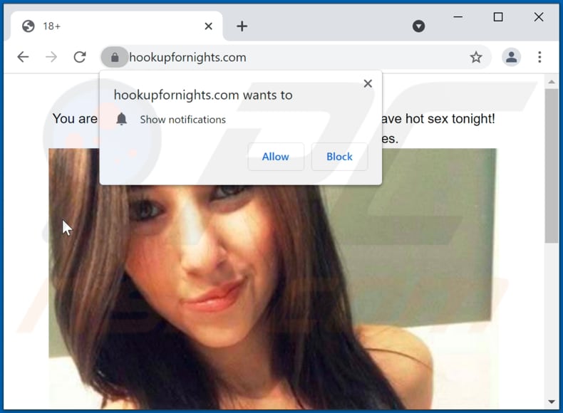 hookupfornights[.]com pop-up redirects