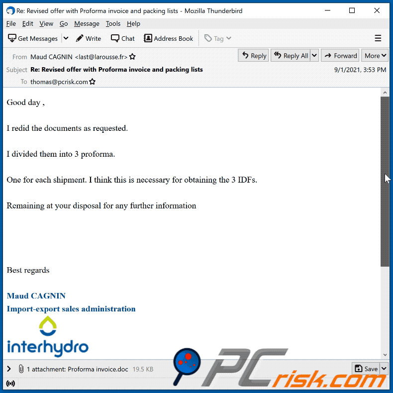 interhydro email virus email appearance in gif