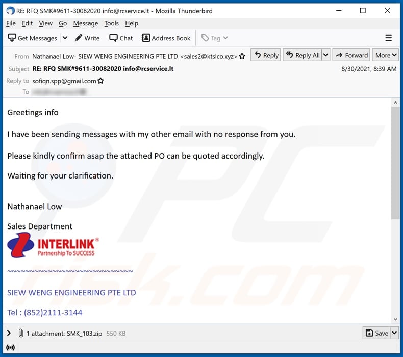 INTERLINK Email Virus - Removal and recovery steps (updated)